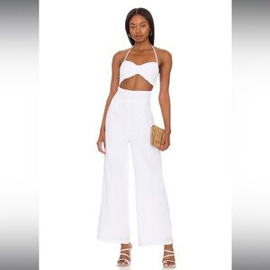 Elegant White Women's Jumpsuit